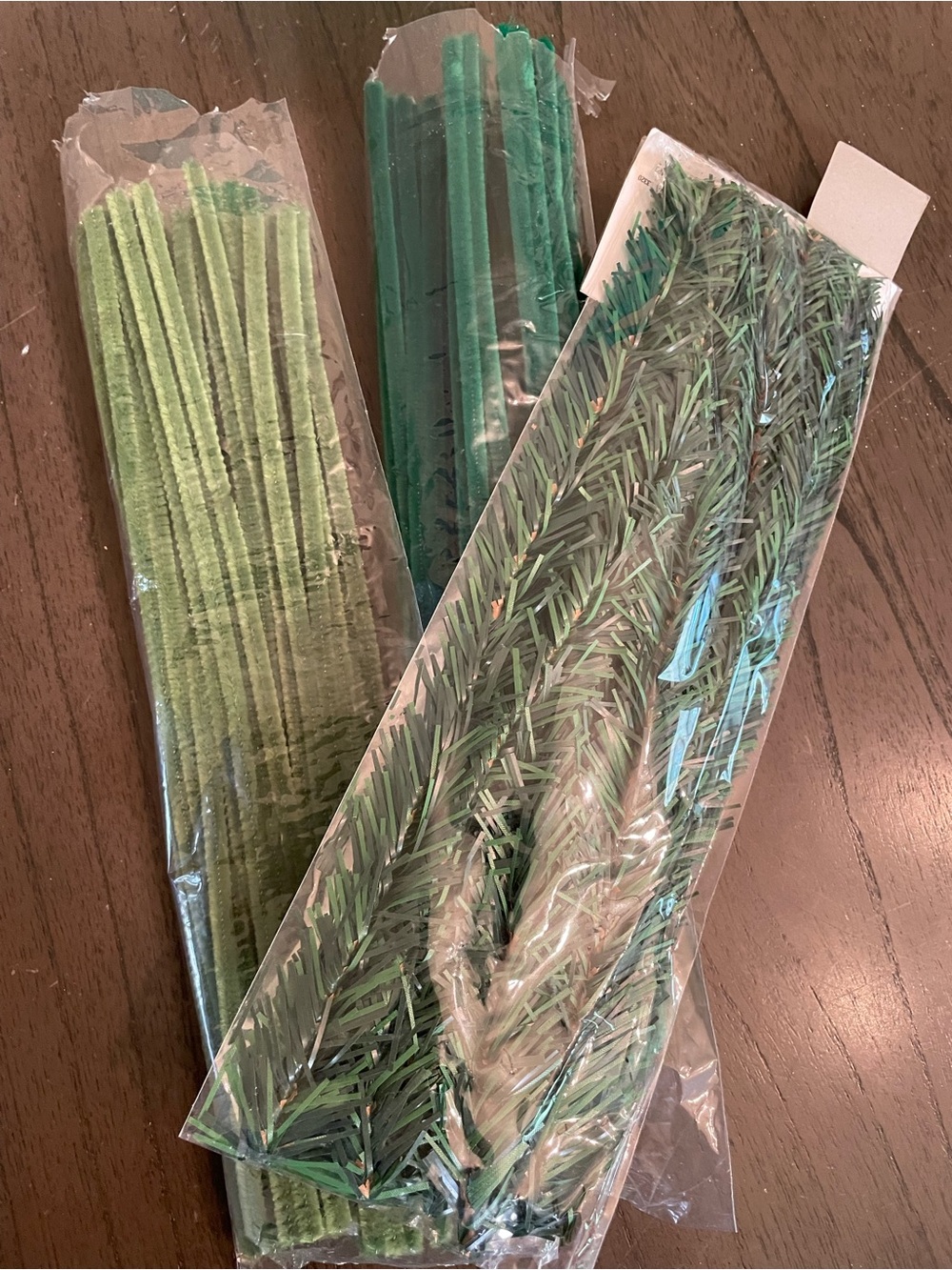 Green Mixed Media Craft Stems & Pipe Cleaners - Unbranded